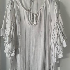 White striped Lauren Conrad Blouse